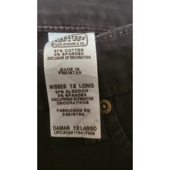 Signature by Levi Women's Bootcut Black Jeans EUC Size 12L - Picture 3 of 8